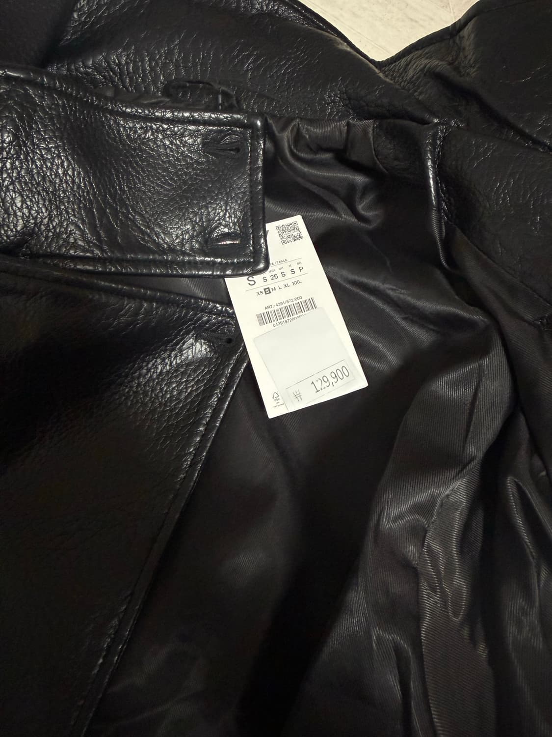 자라 페이크 레더자켓 s 새상품 상품이미지2