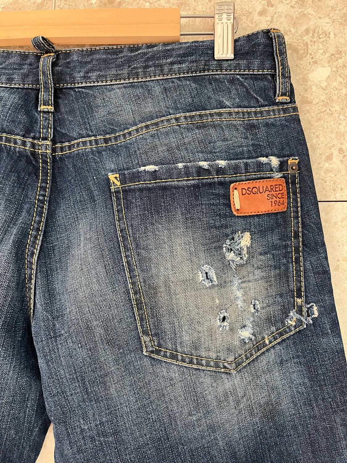 디스퀘어드2 데미지 워싱 청바지 48 정품 상품이미지5