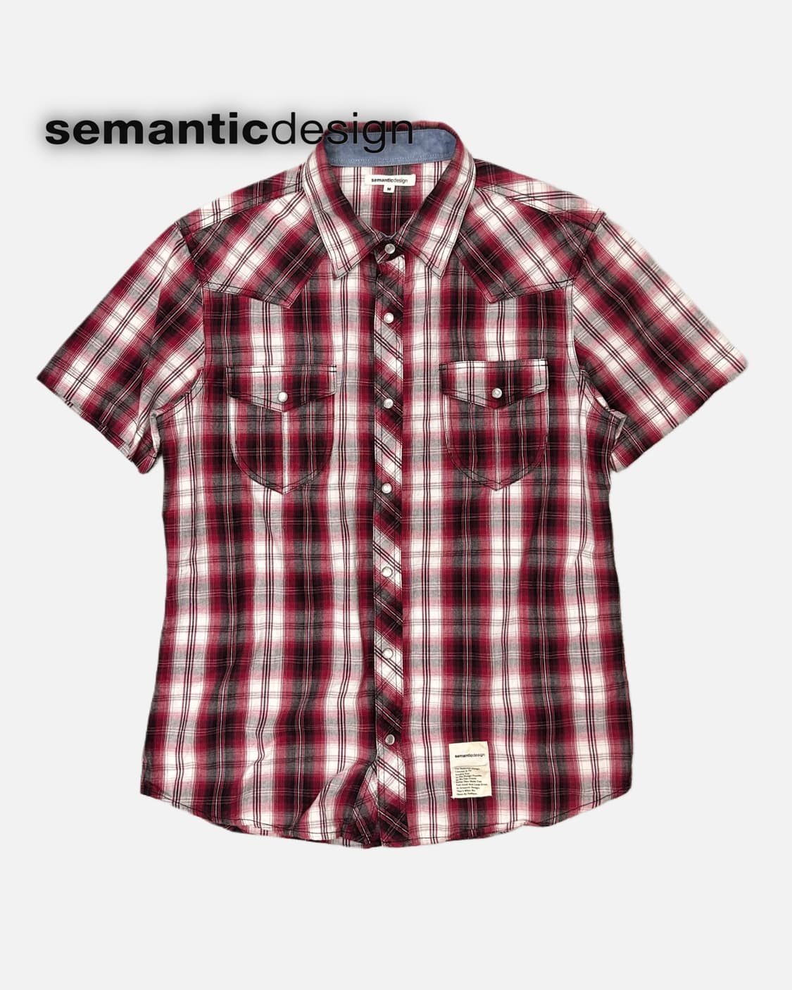 red check western shirt 상품이미지1