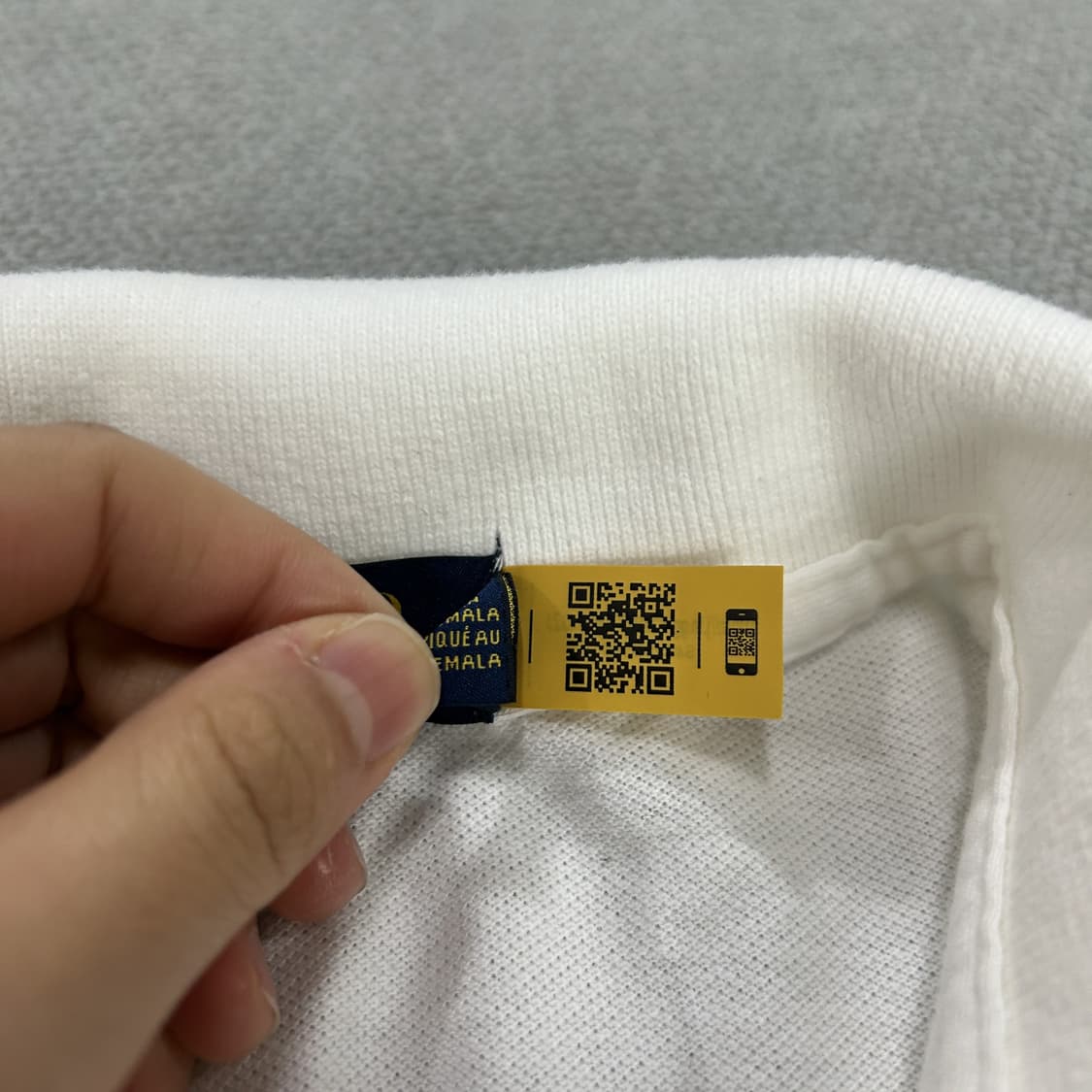 폴로 랄프로렌 화이트 반팔 카라티 m 상품이미지3