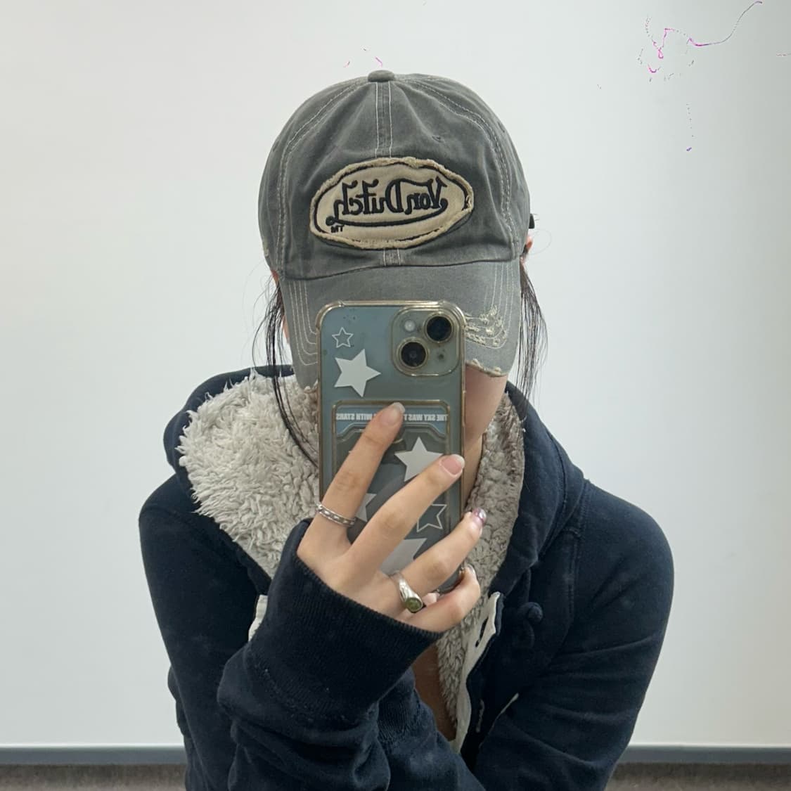 Vondutch 본더치 패치로고 그레이워싱 볼캡 상품이미지1