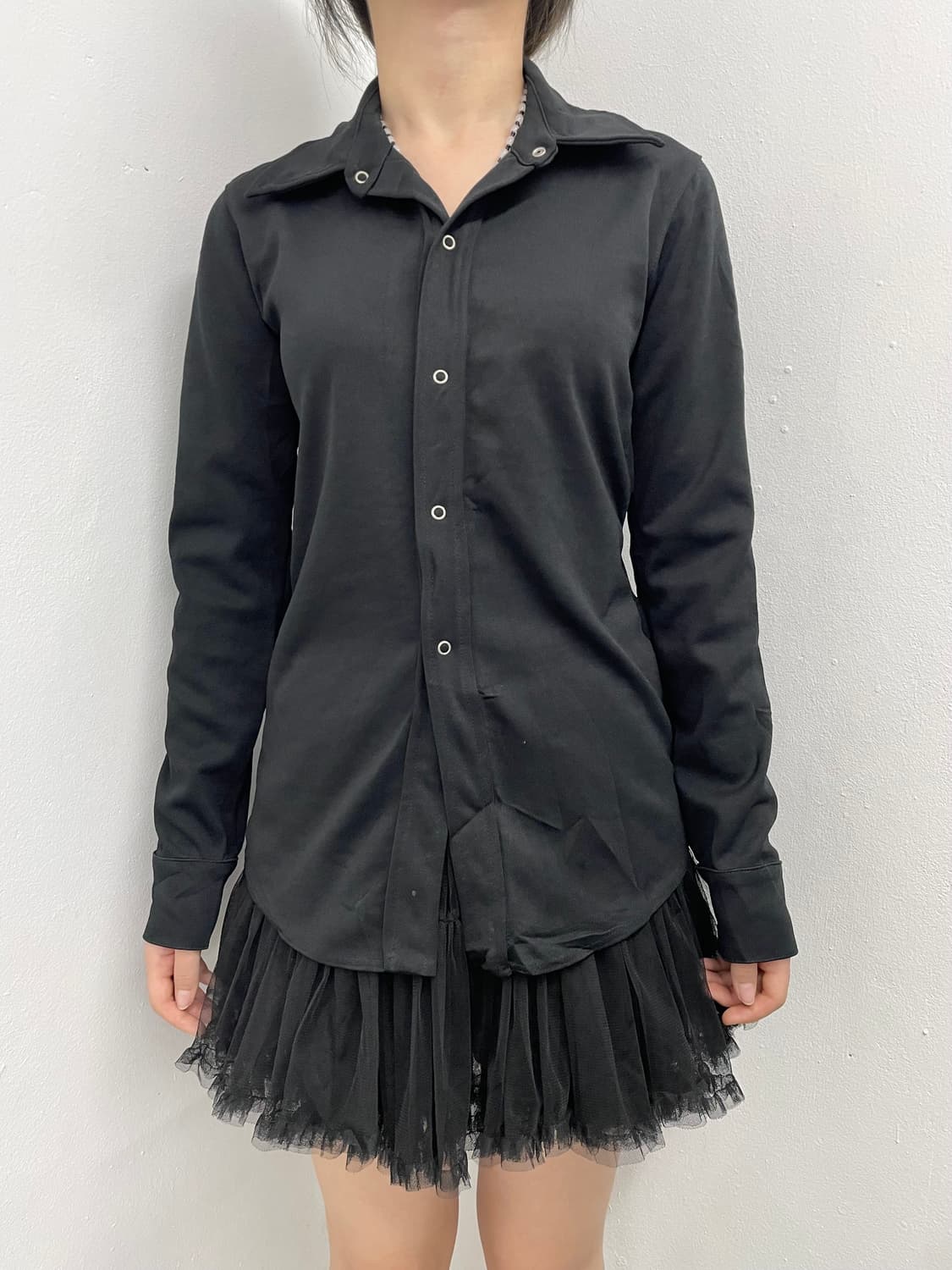 A.P.C 블랙 버튼 셔츠 상품이미지3