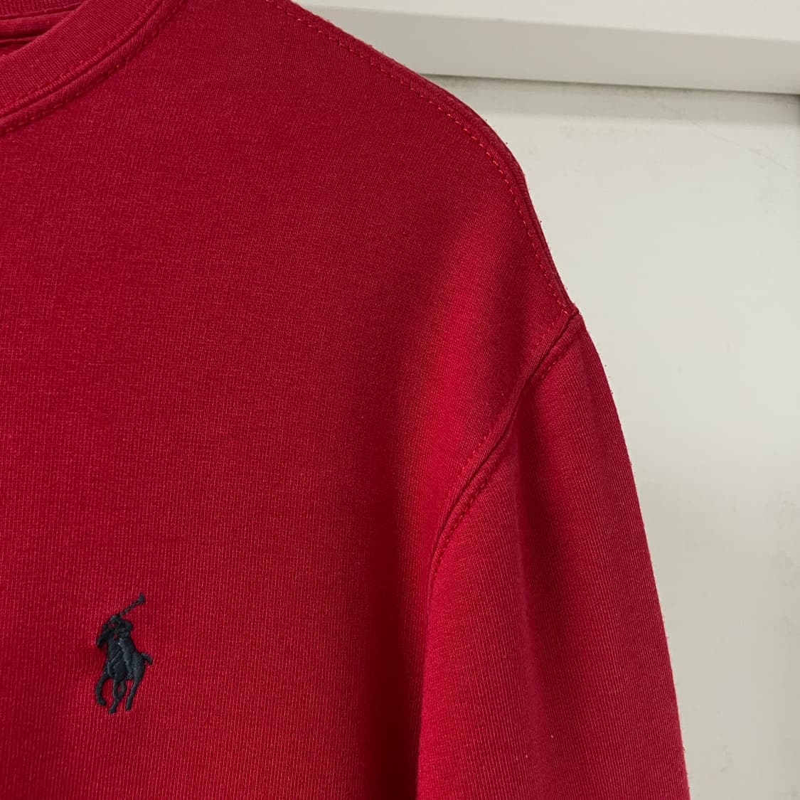 폴로 랄프로렌 레드 맨투맨 S 상품이미지4