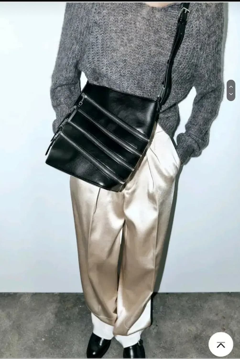 자라 지퍼장식 숄더백 새상품 자라가방 상품이미지3