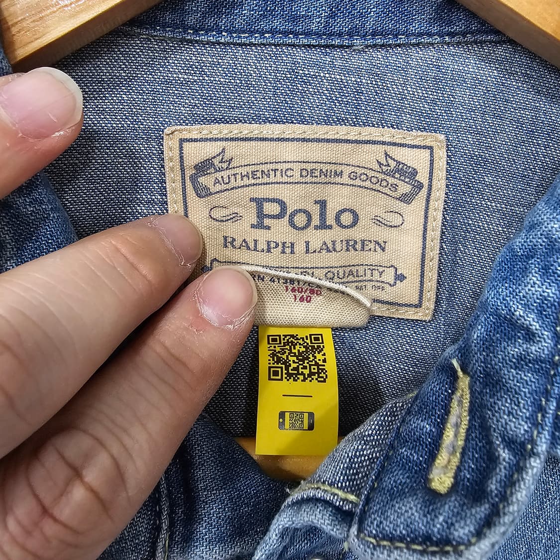 폴로 랄프로렌 데님 웨스턴 주니어 셔츠 상품이미지3