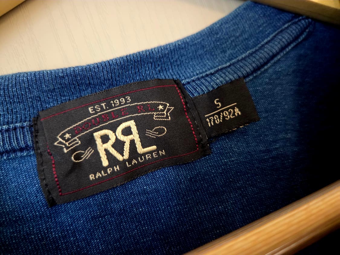 RRL 더블알엘 네이비 V넥 반팔 티셔츠 S 상품이미지3