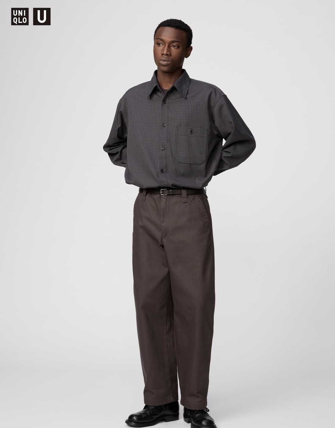 유니클로U 와이드핏치노팬츠 상품이미지1