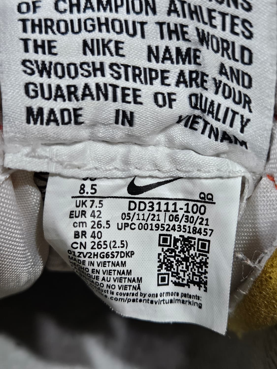 나이키 블레이저 미드 77 화이트 남성 260 하이탑 운동화  상품이미지10