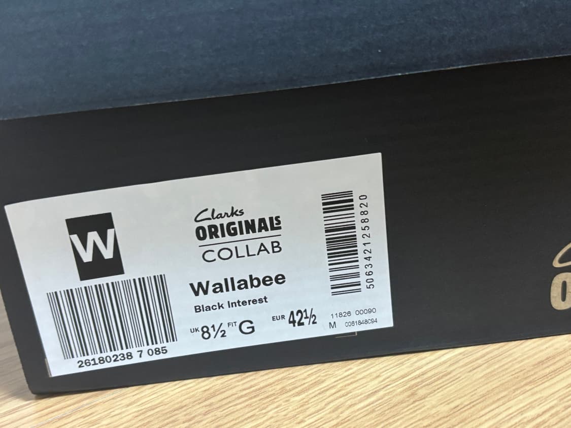 [270/새상품] 클락스 x BOTT 보트 왈라비 블랙 상품이미지4