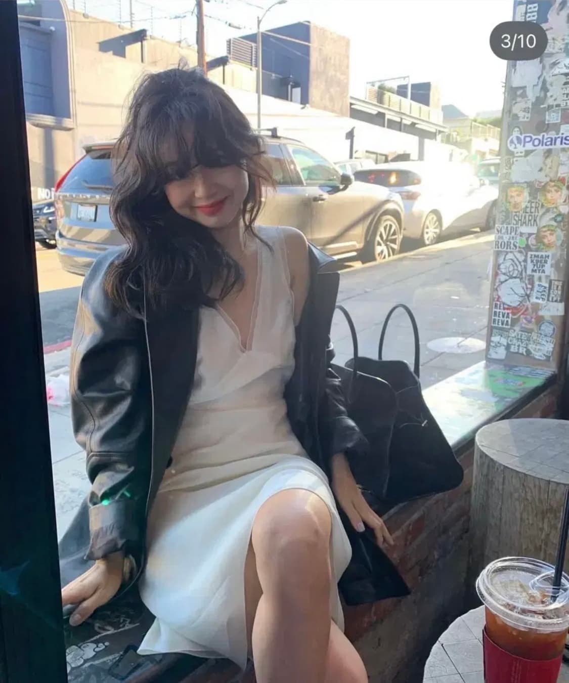 파르벵 farven 딥 브이넥 실크 원피스   상품이미지1