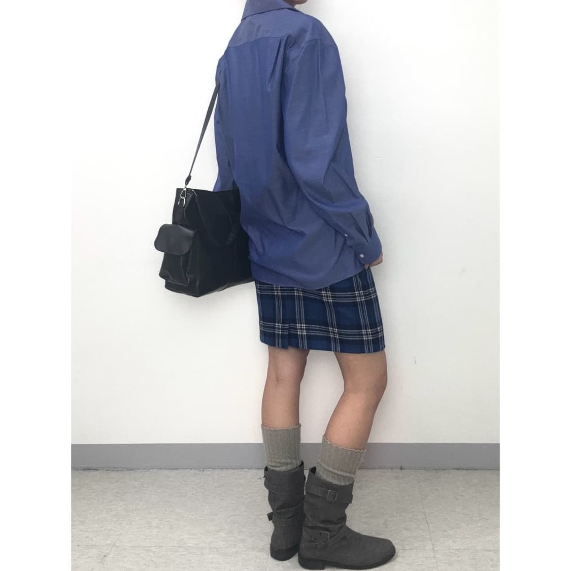 빈티지 타미힐피거 블루 셔츠 상품이미지4