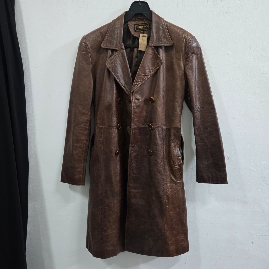 가죽 코트 브라운 66사이즈 상품이미지6