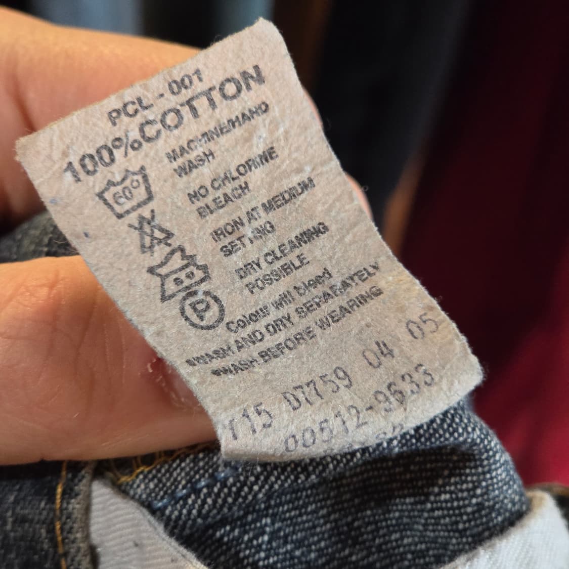 리바이스 512 중청 데님 팬츠 상품이미지9