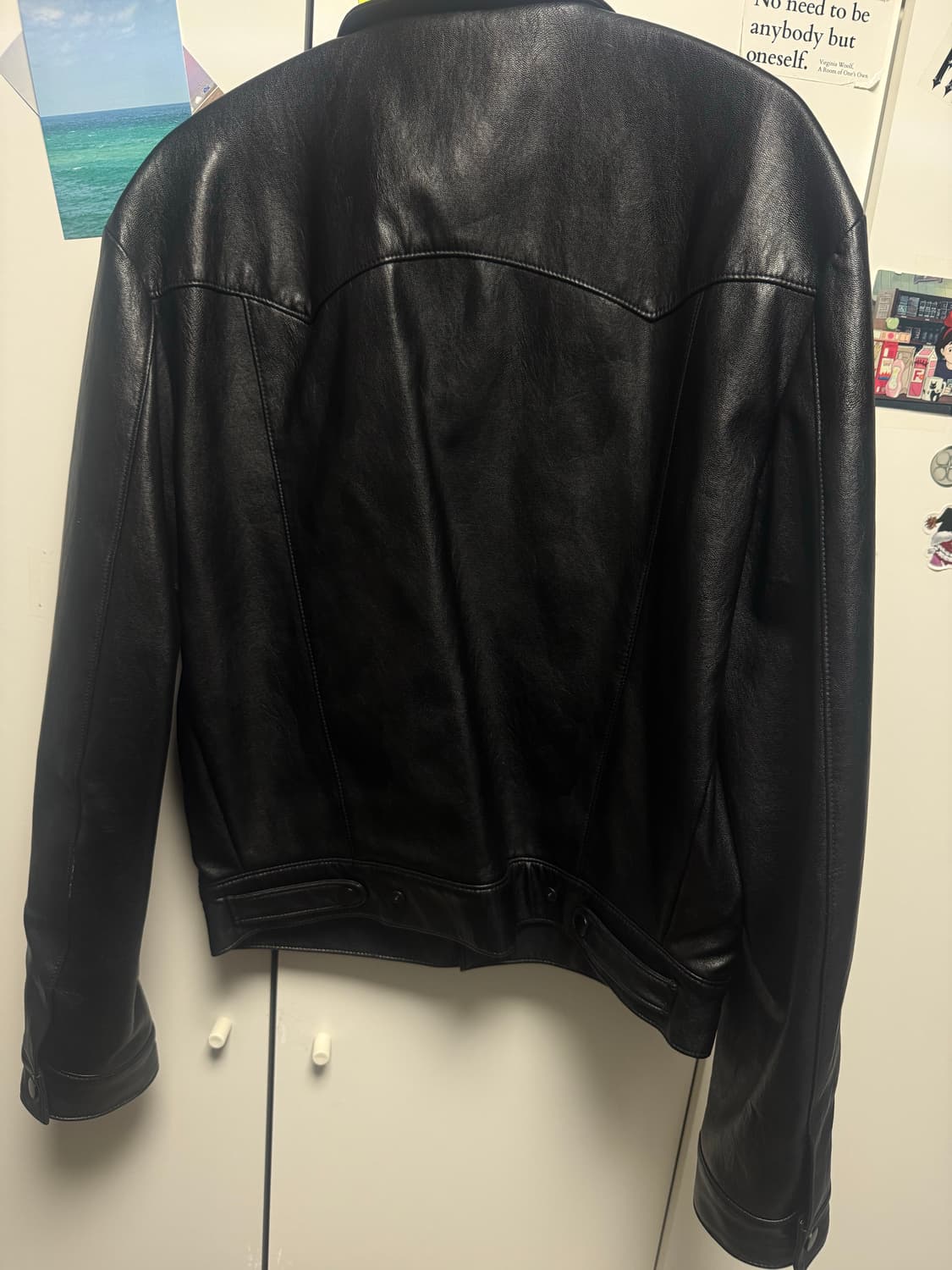 savage faux leather trucker L 착샷 o 상품이미지3