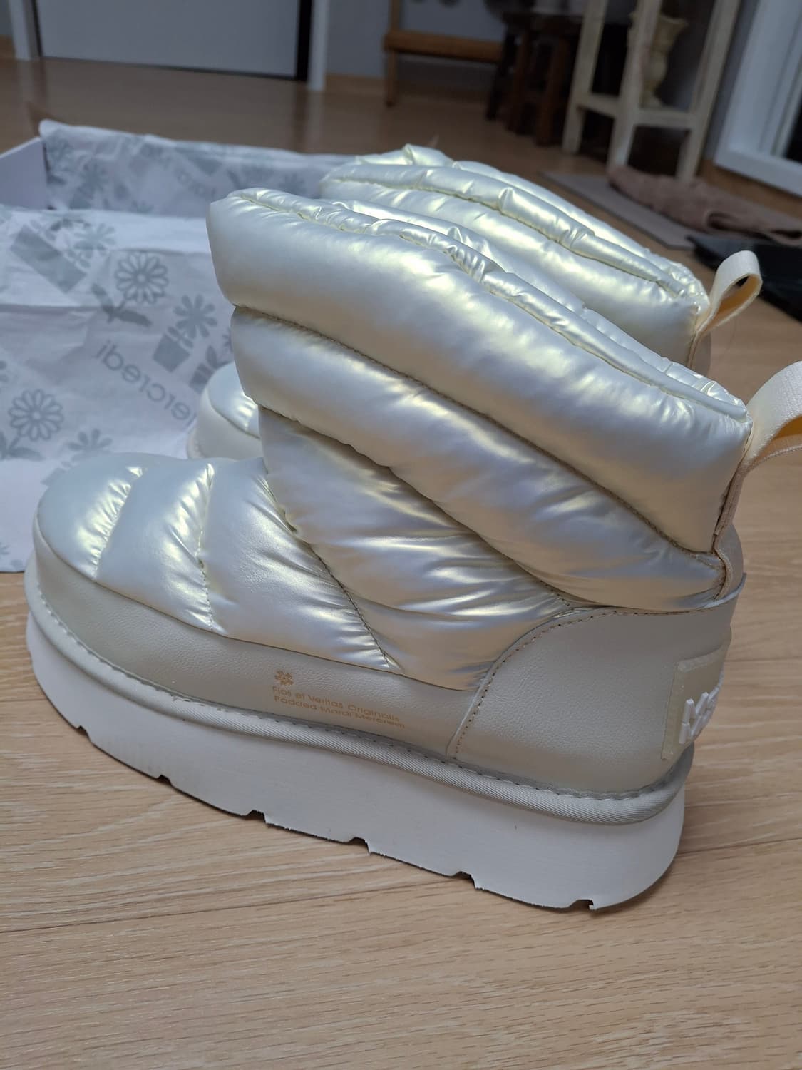 (마지막특가) 마르디 패딩부츠 화이트 250 (새상품) 상품이미지3