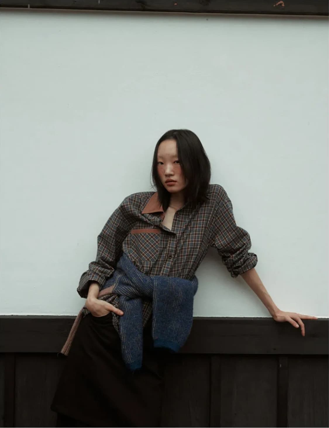 시엔느 Fitzroy Check Shirt (Blue) 상품이미지5