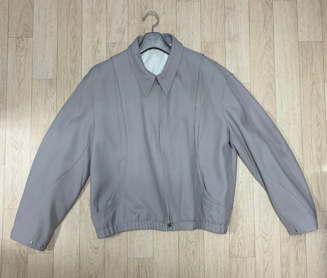 [L] 쿠어 울 블루종 모카그레이 상품이미지1