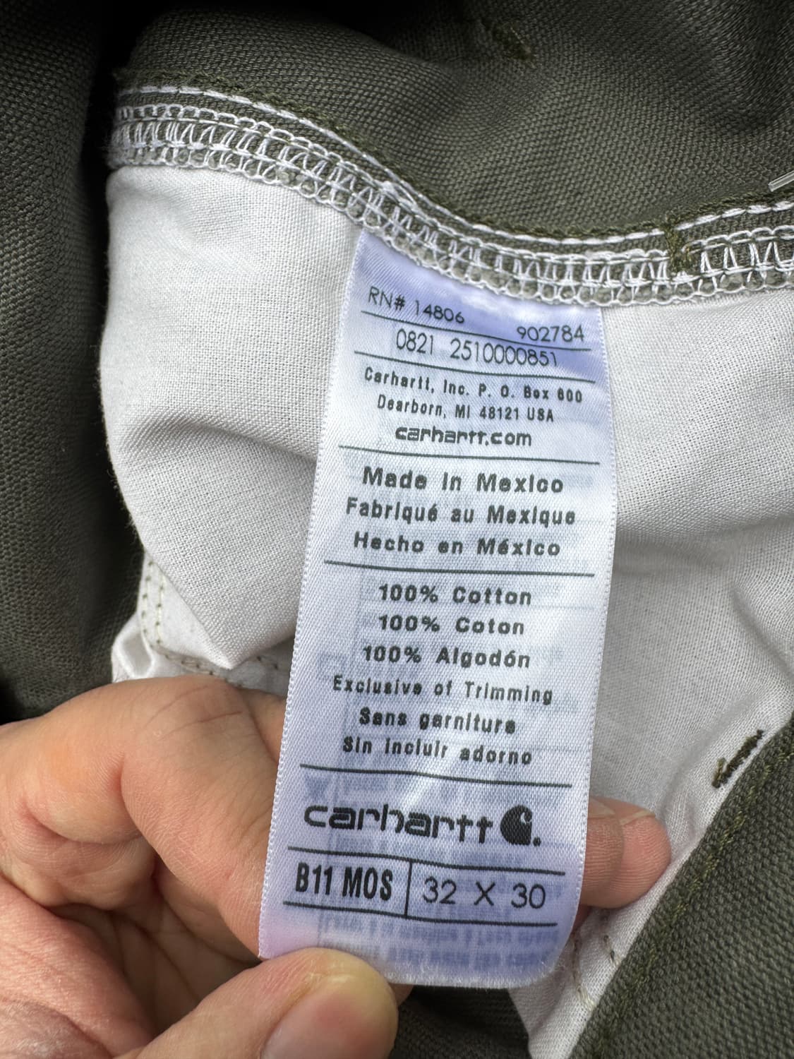Carhartt carpenter B11 MOS 상품이미지4