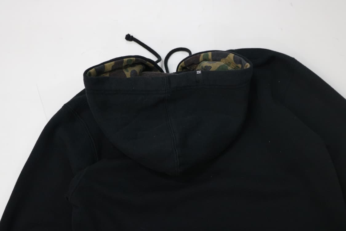 Billabong 빌라봉 카모 라이닝 블랙 로고 후드 집업 (M) 상품이미지8