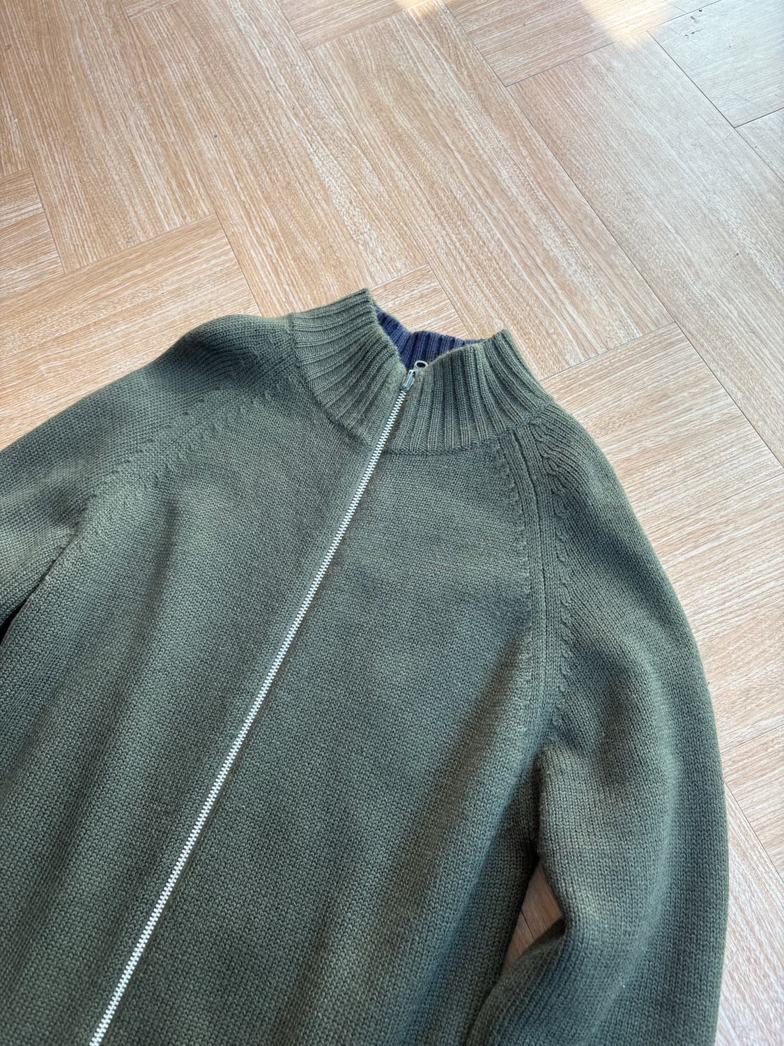 유나이티드애로우즈 블루라벨 리버시블 니트집업 상품이미지3