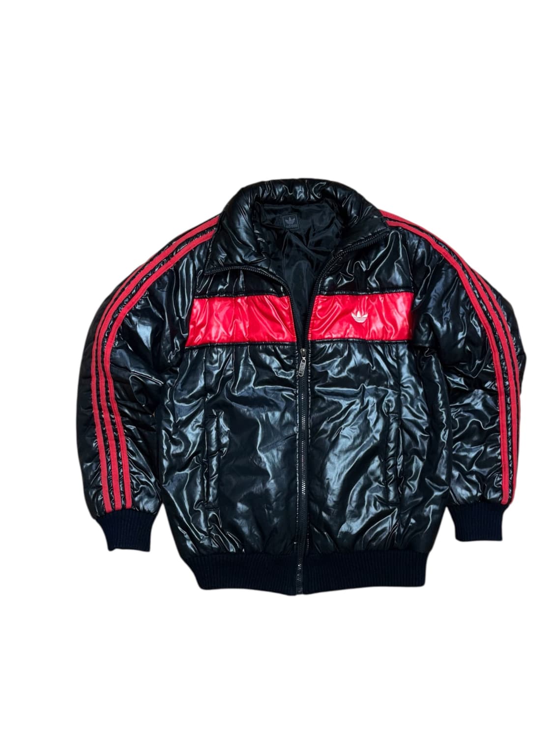 아디다스 퍼이어버드 빈티지 올드스쿨 검빨 패딩 상품이미지5