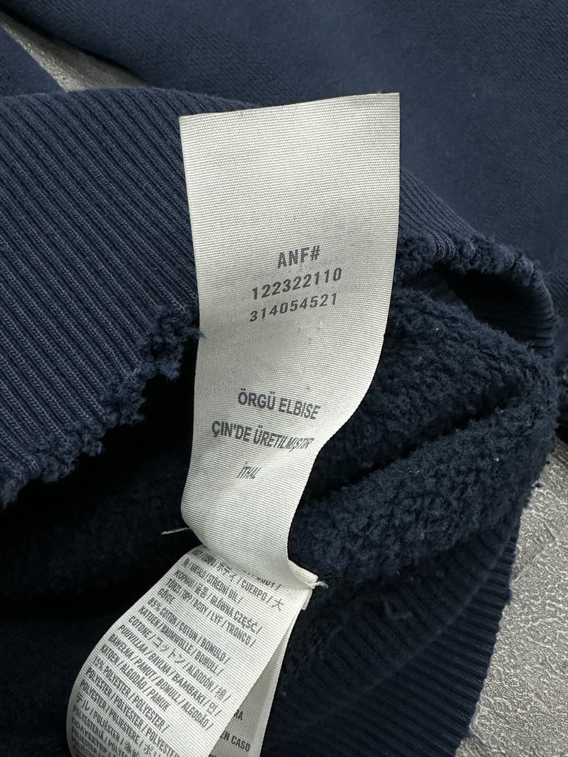 아베크롬비 네이비 후드집업 상품이미지6