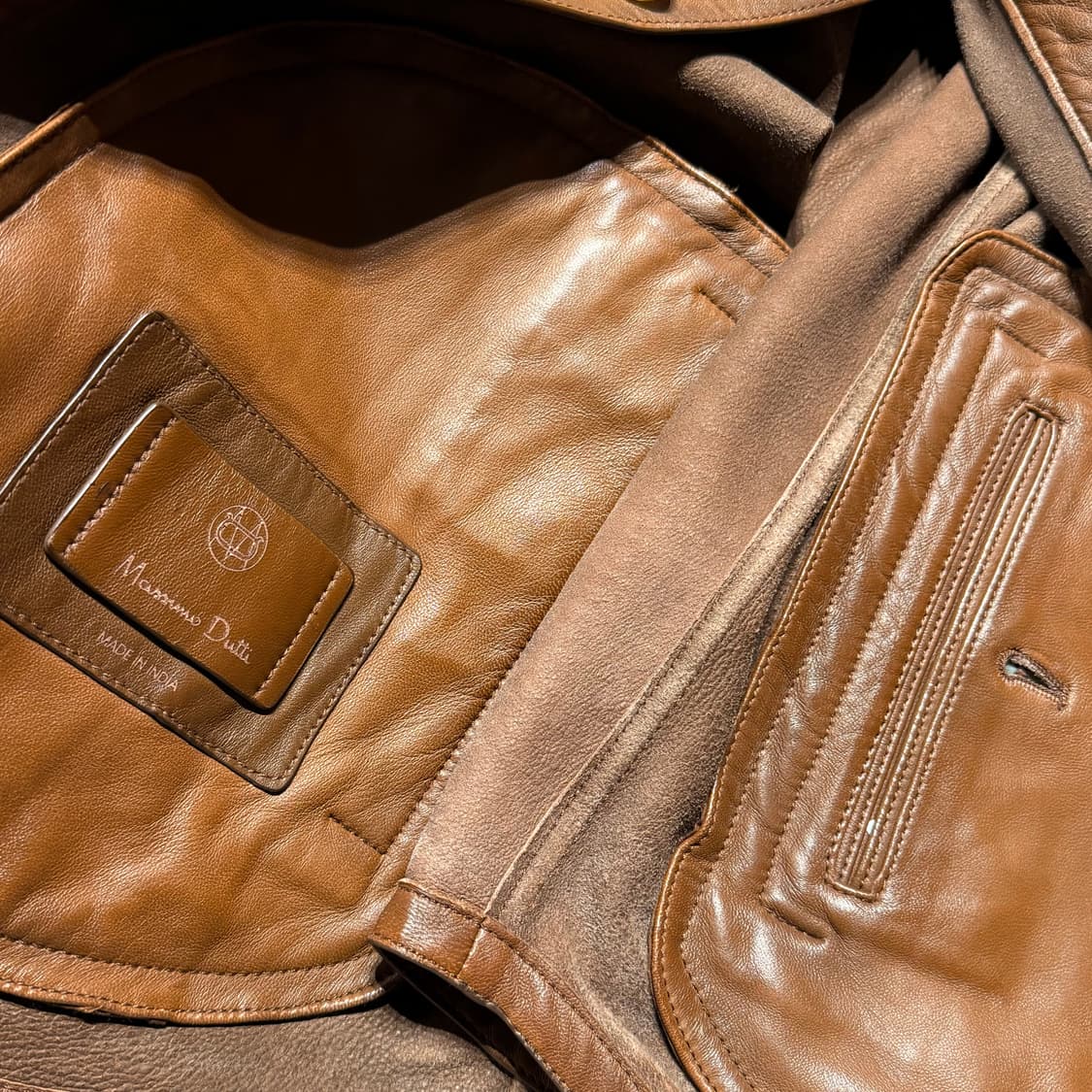 마시모두띠 램스킨 셔츠 자켓 L 양가죽 상품이미지3