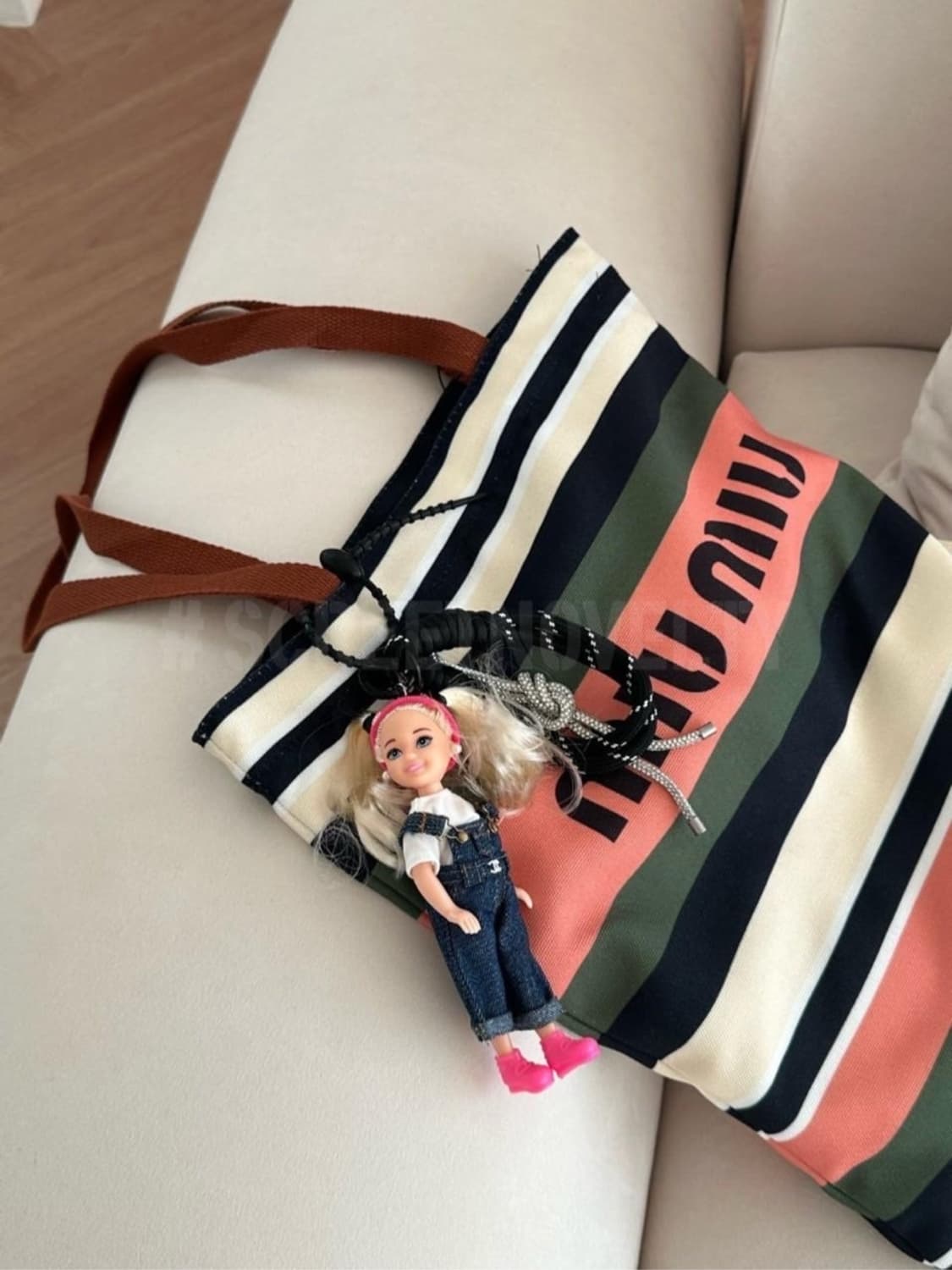 미우미우 뷰티 에코백 기프트백 핑크 상품이미지7