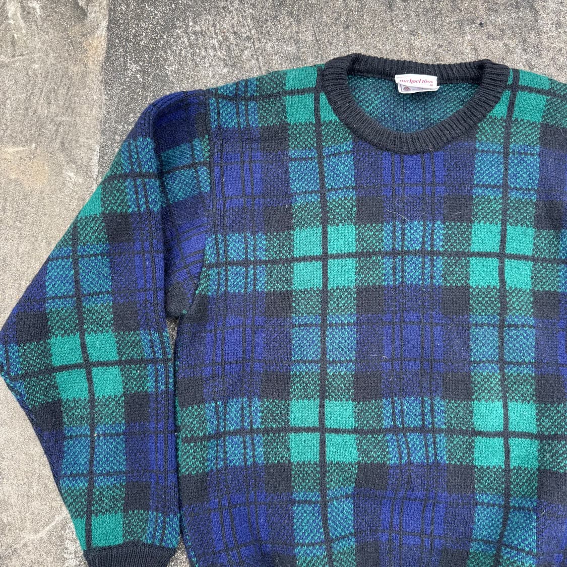 [L] Michael Ross 마이클로스 체크 니트 상품이미지3