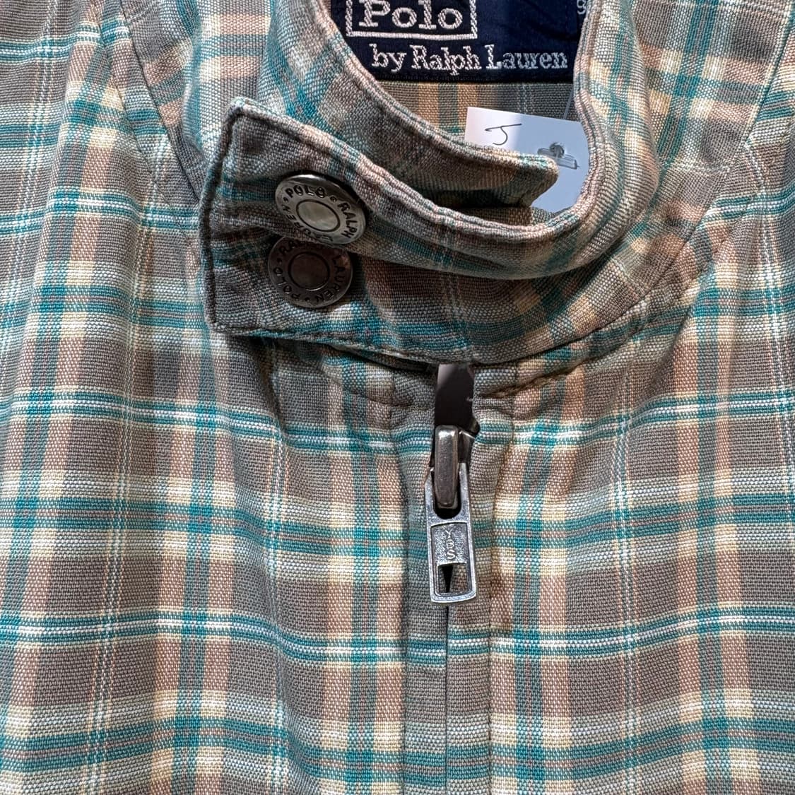 [S] POLO 폴로 랄프로렌 체크 블루종 상품이미지3
