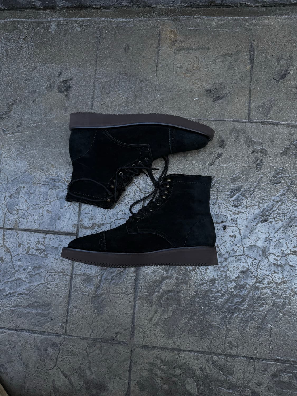 꼼데가르송 옴므 윙팁 스웨이드 부츠 상품이미지3