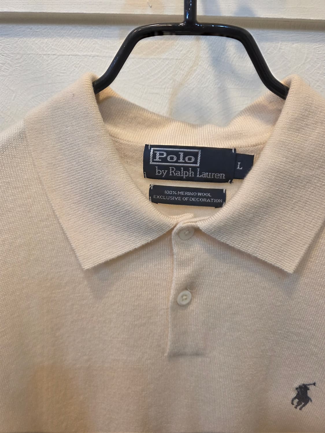 폴로 메리노울 카라 니트 L사이즈 상품이미지1