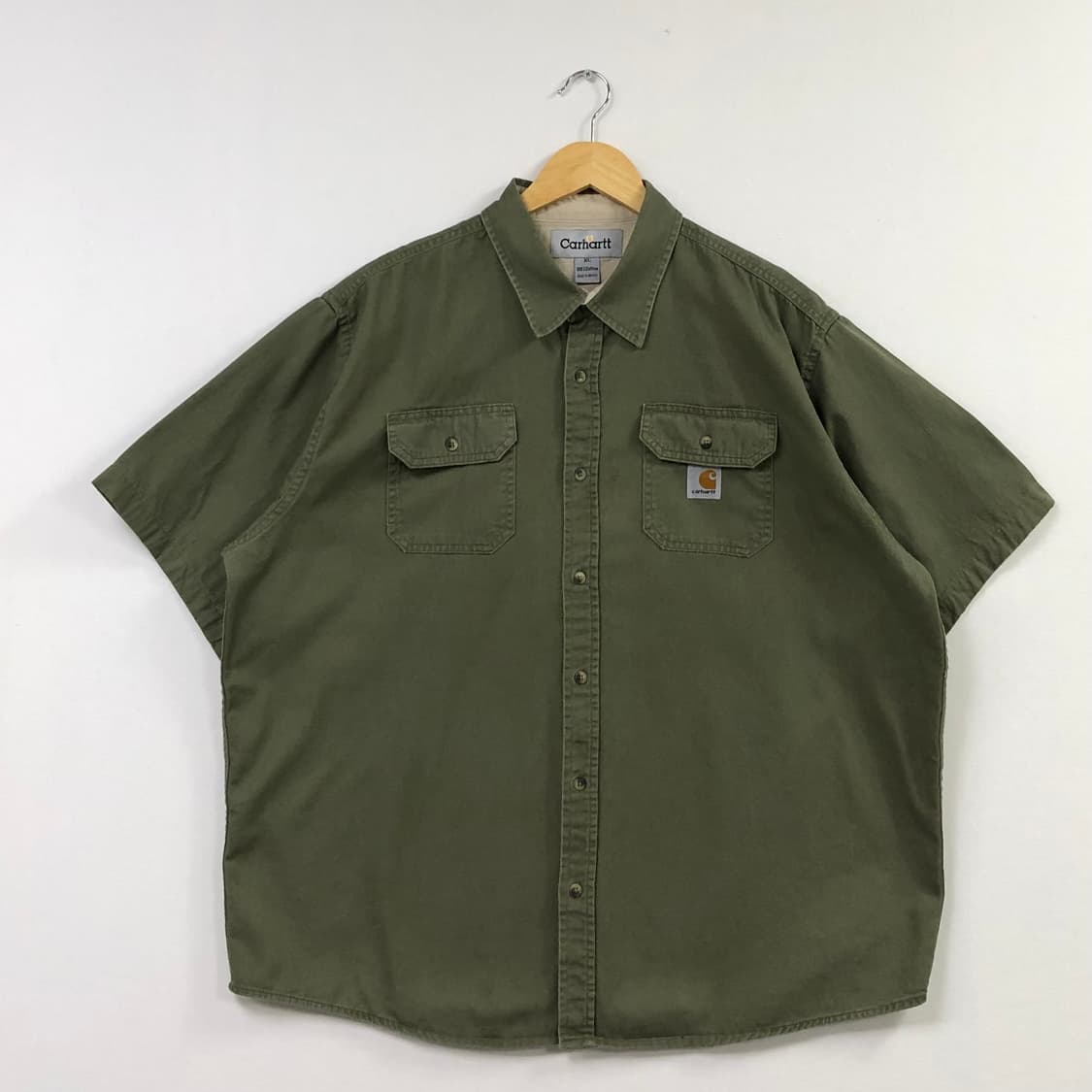 Xxl 칼하트 카키 워크 셔츠 상품이미지2