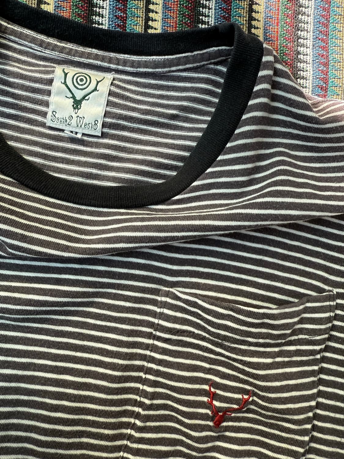 남이서팔 스트라이프 반팔 티셔츠 상품이미지4