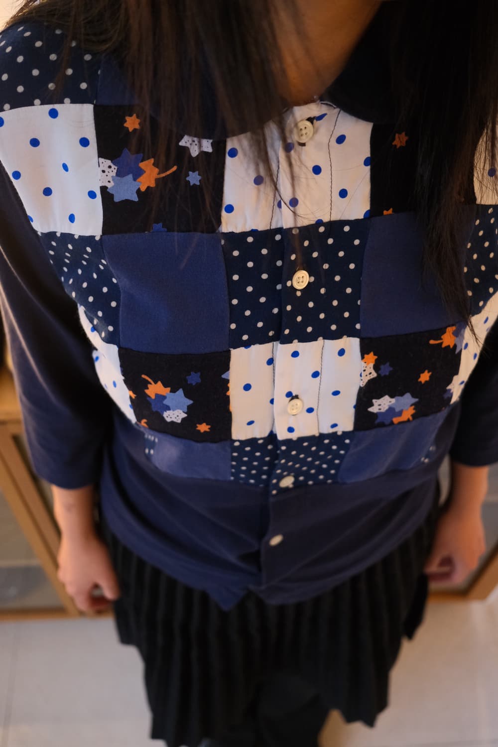 Autumn leaves dot round button top 상품이미지4