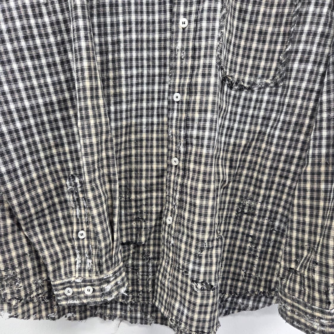빈티지 페이딩 체크셔츠 상품이미지6