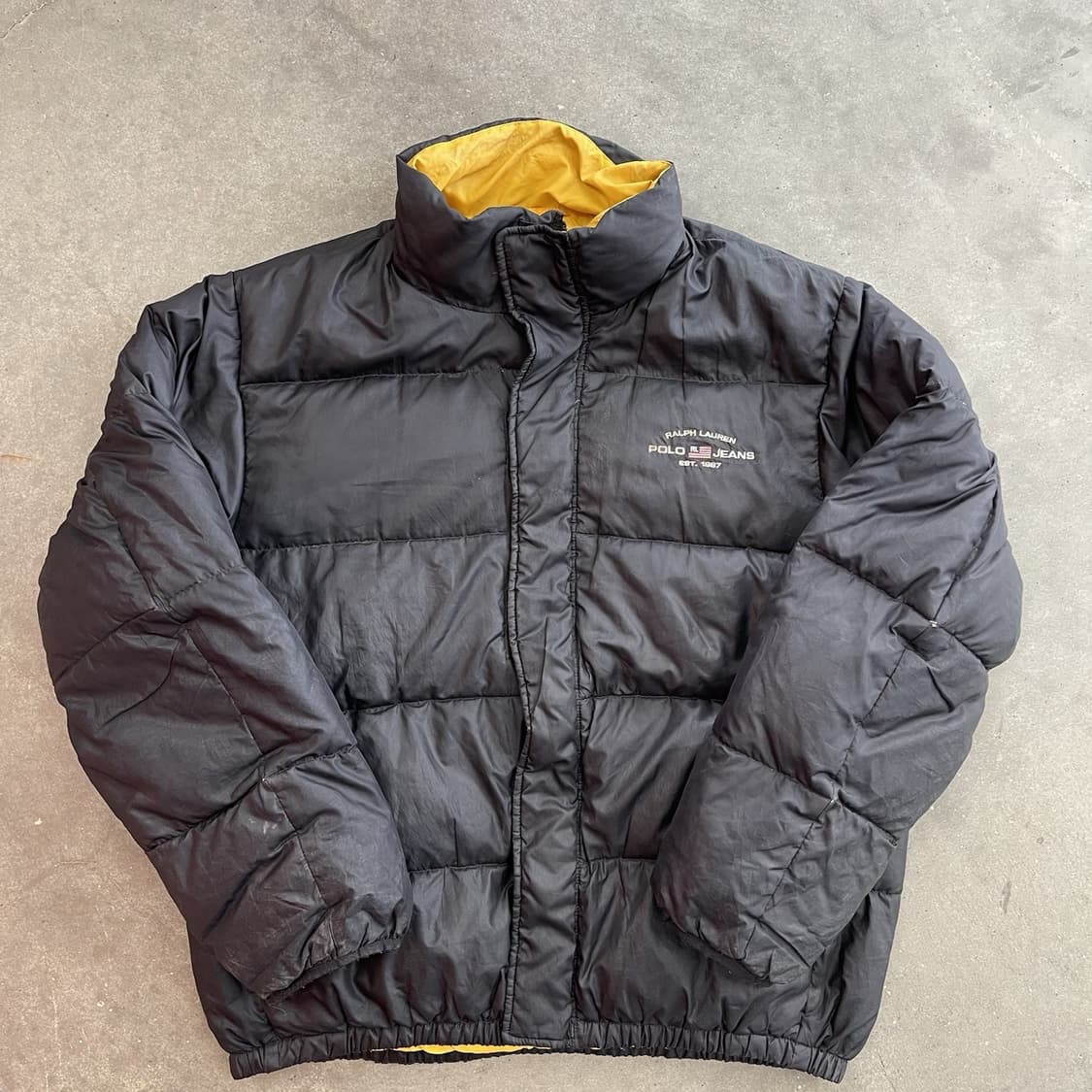 폴로 진스 컴퍼니 퍼프 패딩 블랙 상품이미지1