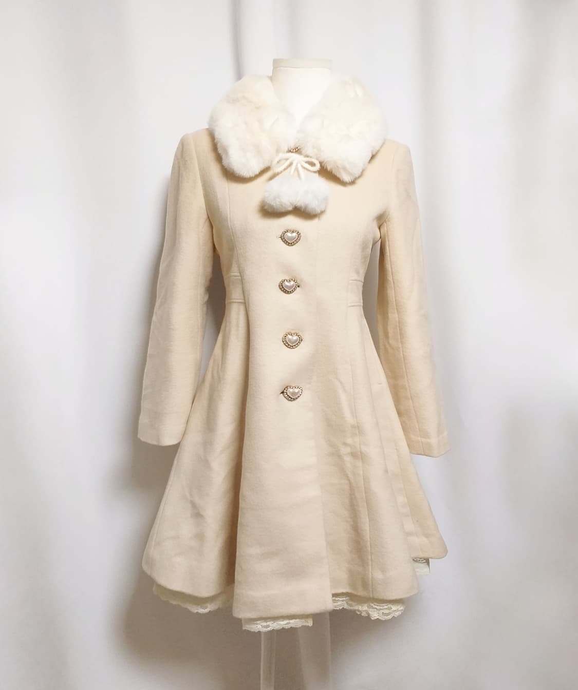 빈티지 리본레이스 롱코트 달천 핀터 히메로맨틱갸루 캐캐체 로리타 대장 상품이미지2