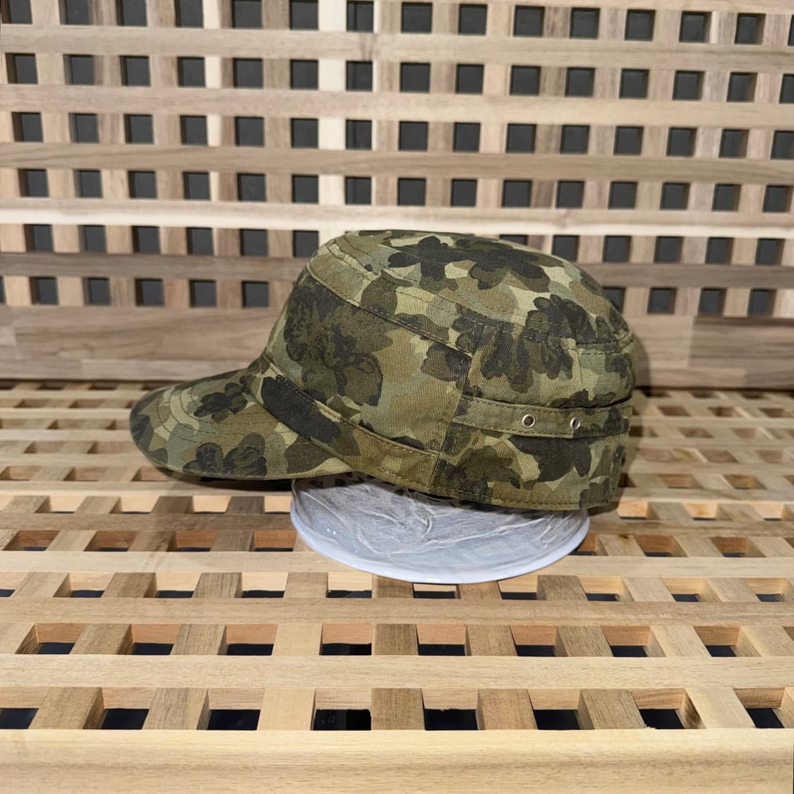 빈티지 카모플라쥬 패턴 군모 상품이미지2