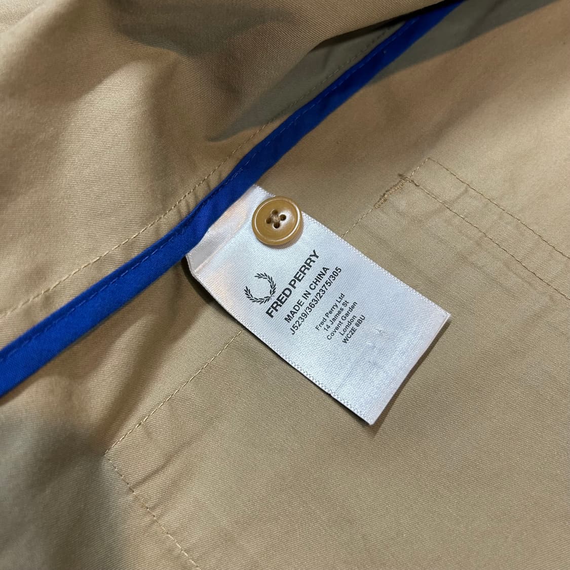 M) 프레드페리 해링턴 바라쿠타 자켓 상품이미지9