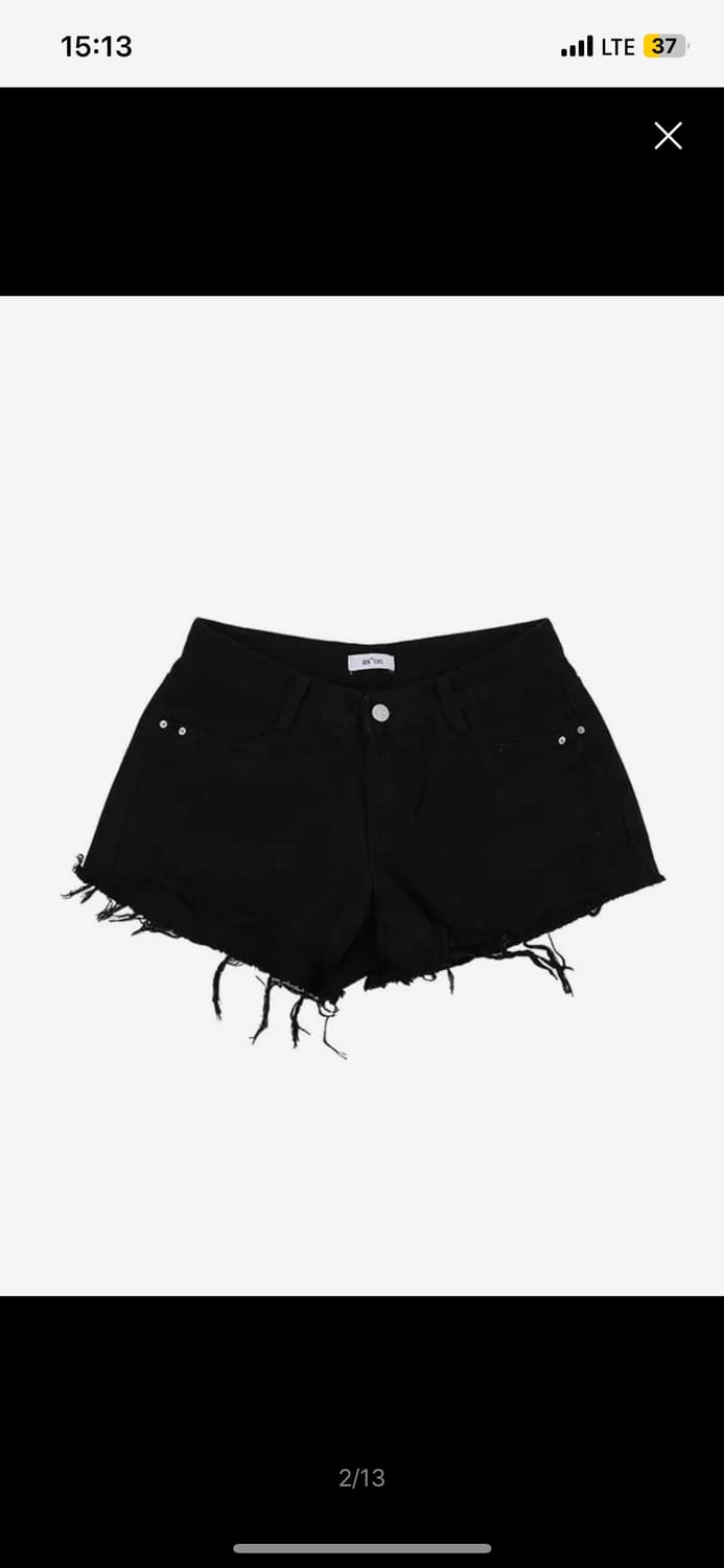 애즈온 ason solid black pants 솔리드 반바지 상품이미지1