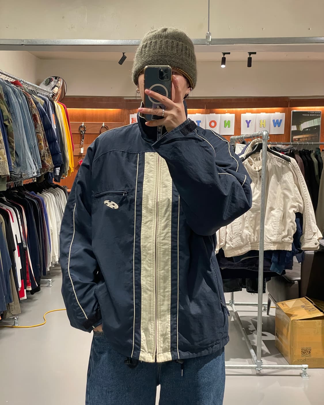 빈티지 올드스쿨 바람막이 자켓 상품이미지1