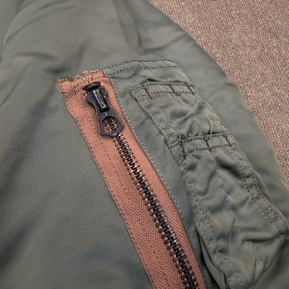 CAB CLOTHING CO us 캡클로딩 ma-1 울파일 항공점퍼  상품이미지5