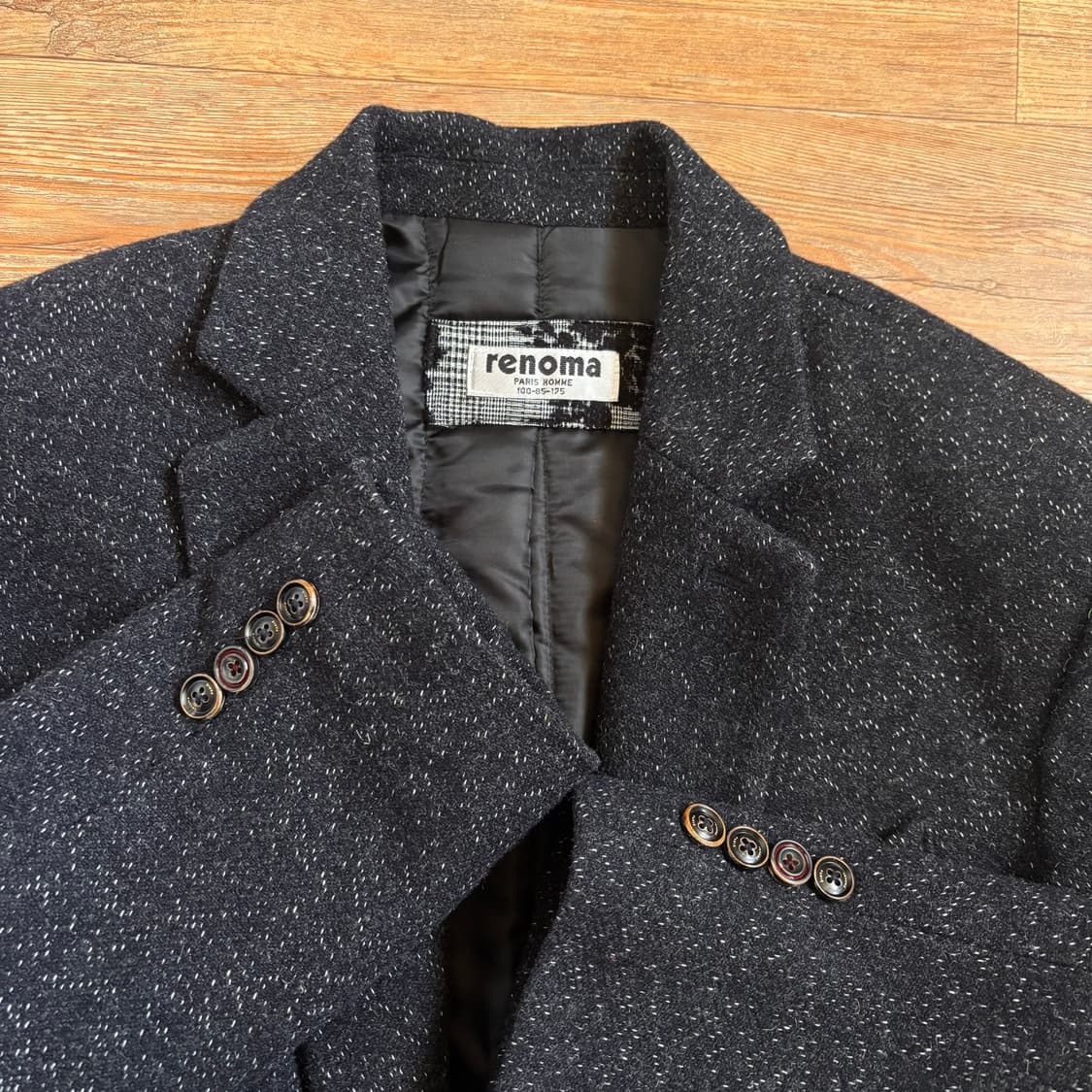 레노마 슬림핏 자켓 FW 독특한 질감 95 다크네이비 콤비 상품이미지5