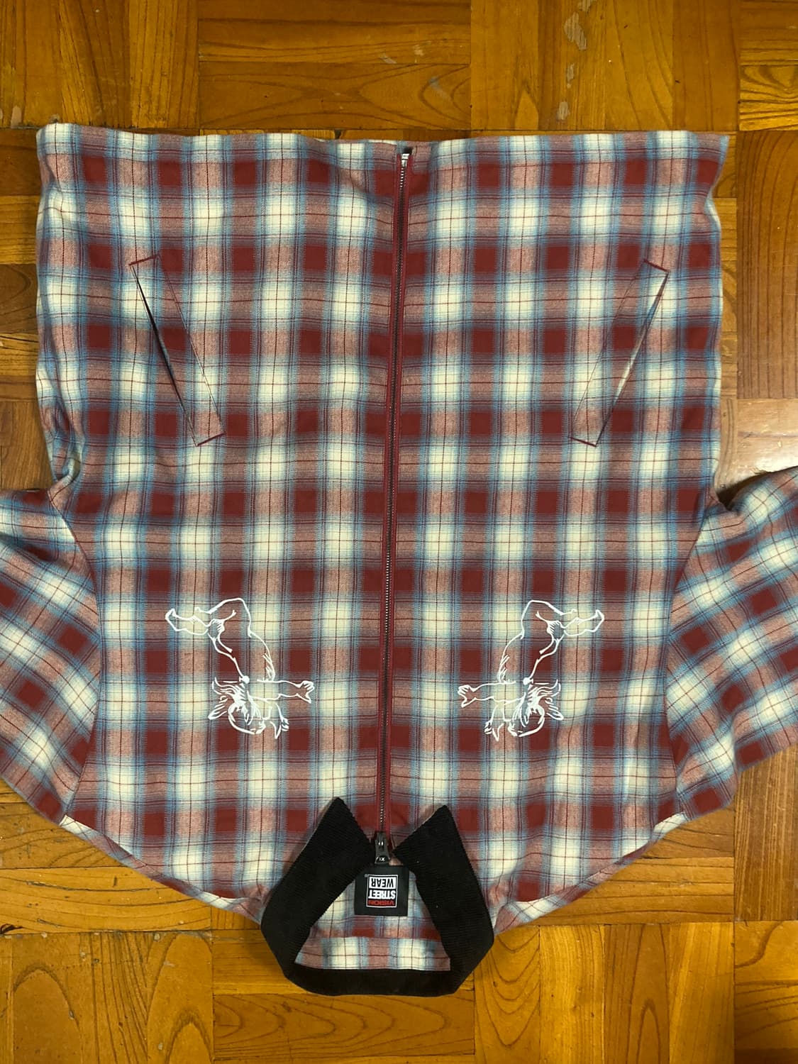 VISION STREET WEAR 체크 셔츠 자켓 XL 상품이미지2