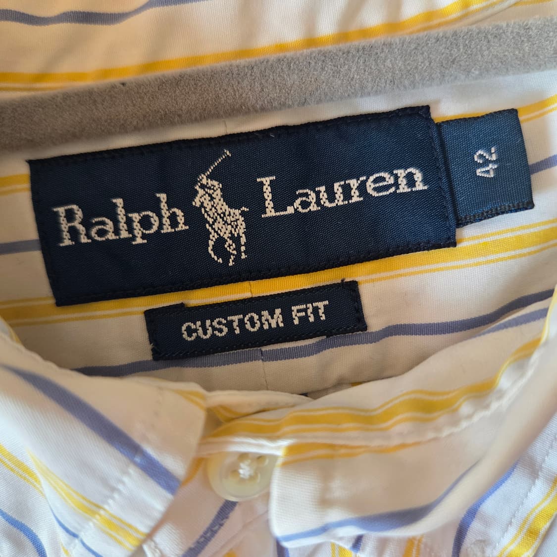 폴로 랄프로렌 커스텀핏 스트라이프 반팔 셔츠 상품이미지3