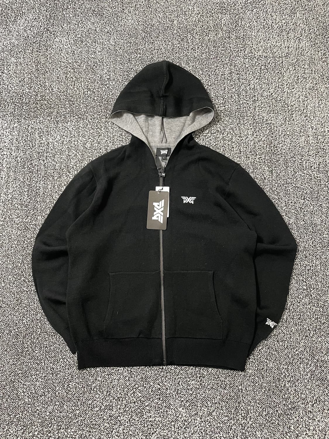 빈티지9. (새상품) PXG 피엑스지 봄 니트 스웨터 후드 집업 가디건 상품이미지1