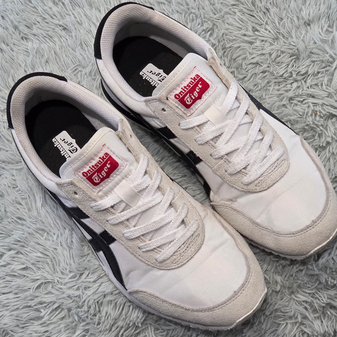 7a-20:오니츠카 타이거 라이트러너 화이트/블랙 25.5cm 상품이미지5