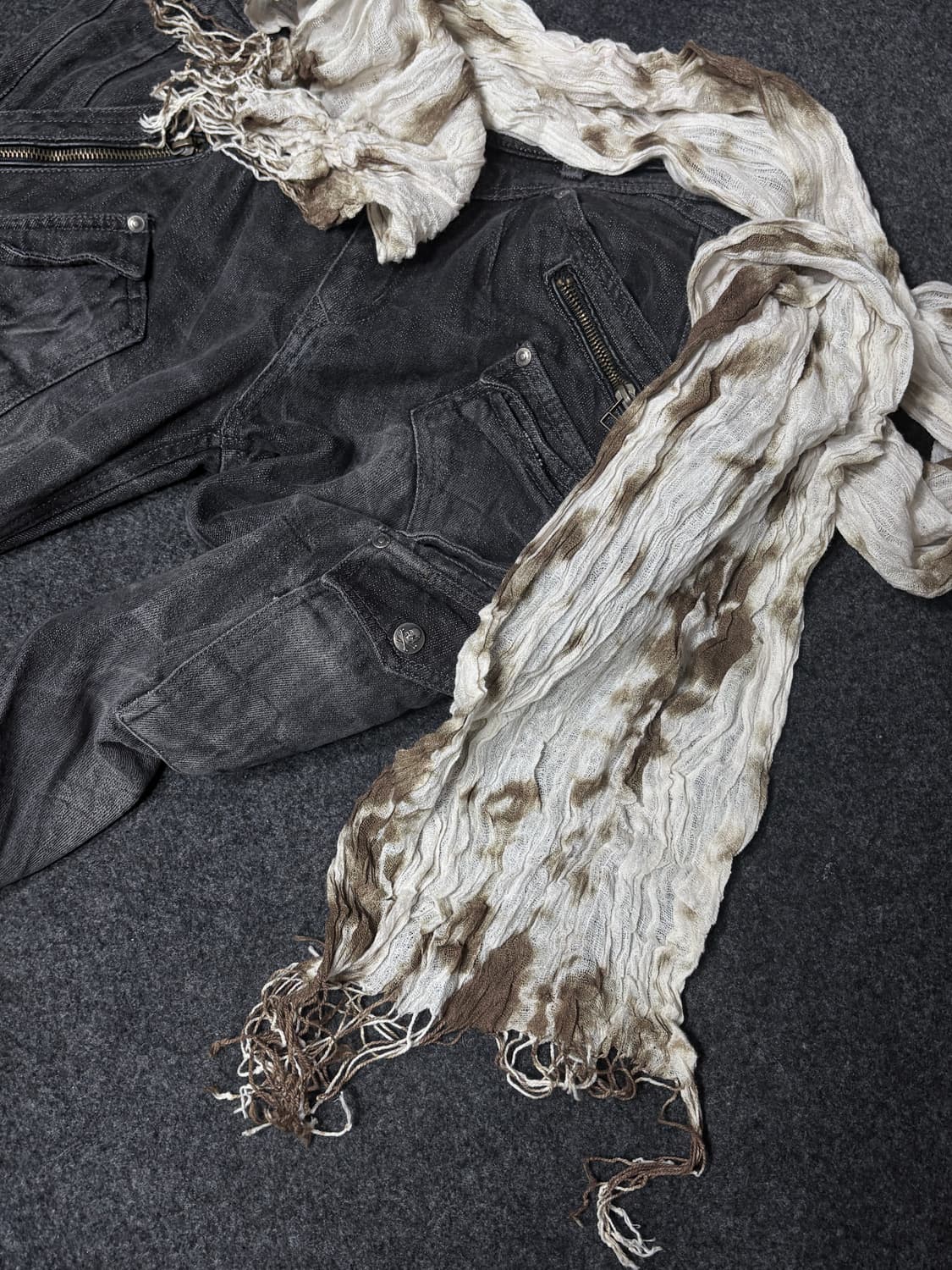 Vintage y2k punk grunge muffler 상품이미지2