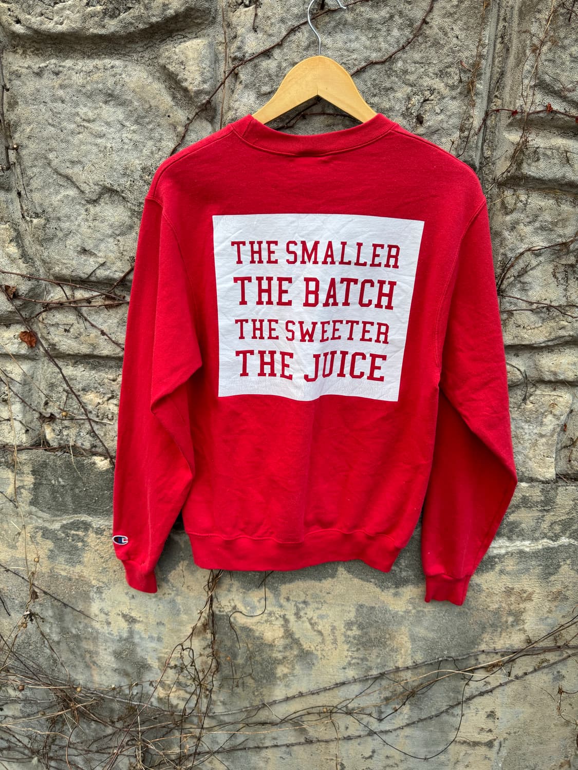 챔피온 빈티지 양면 프린팅 스웻 셔츠 맨투맨 레드 s 상품이미지2